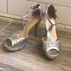 Marc Fisher Platform Heel and Strap Glam Shoes